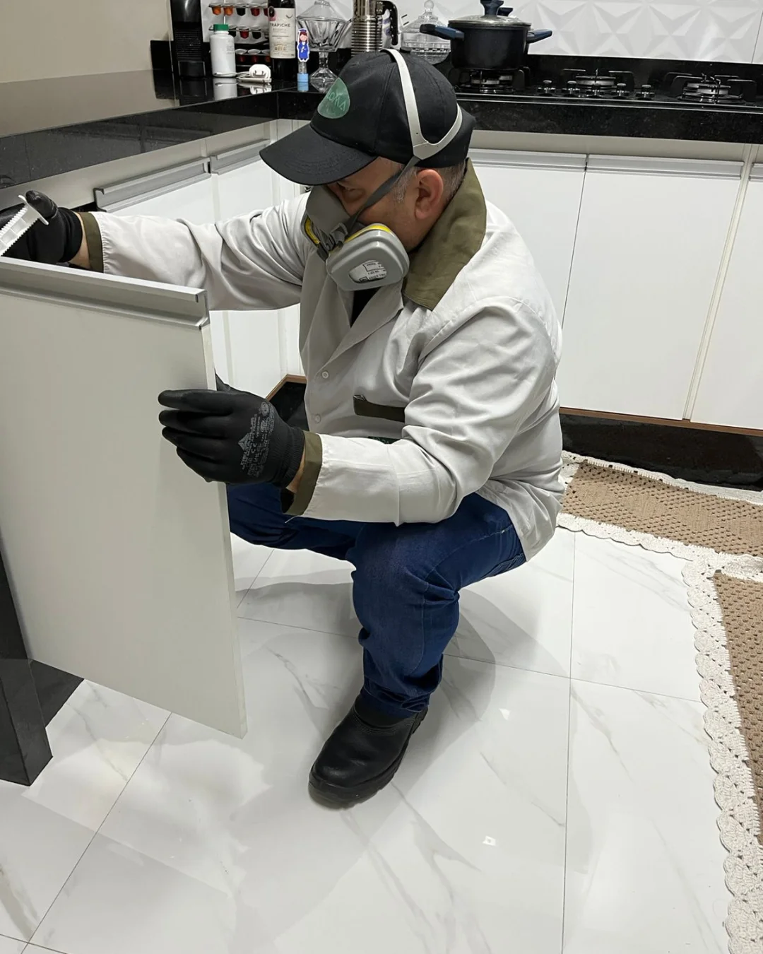 Controle de ratos e camundongos em cozinha residencial